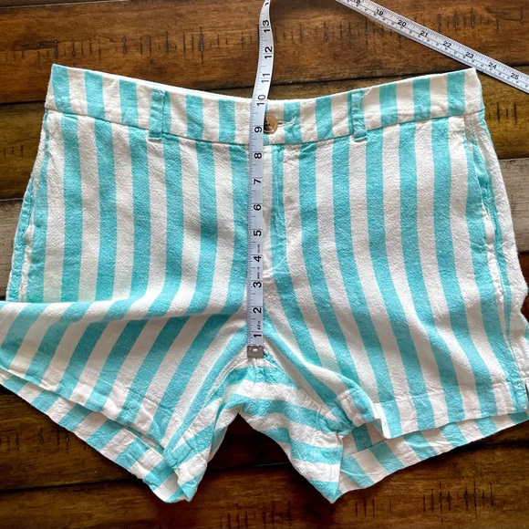 Old Navy Teal & White Striped Shorts Size 10 NWOT - Picture 7 of 9